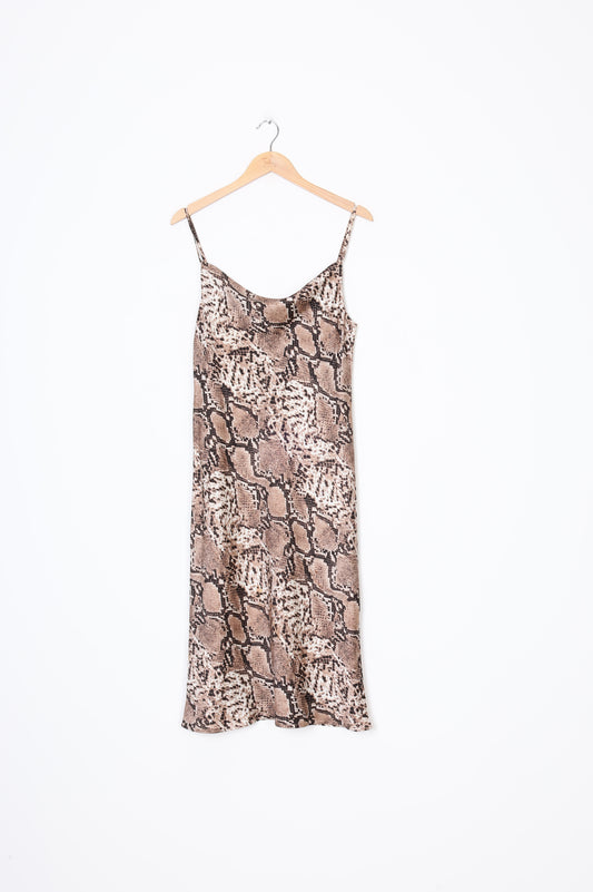 Blossom Womens Brown Dress Size 10