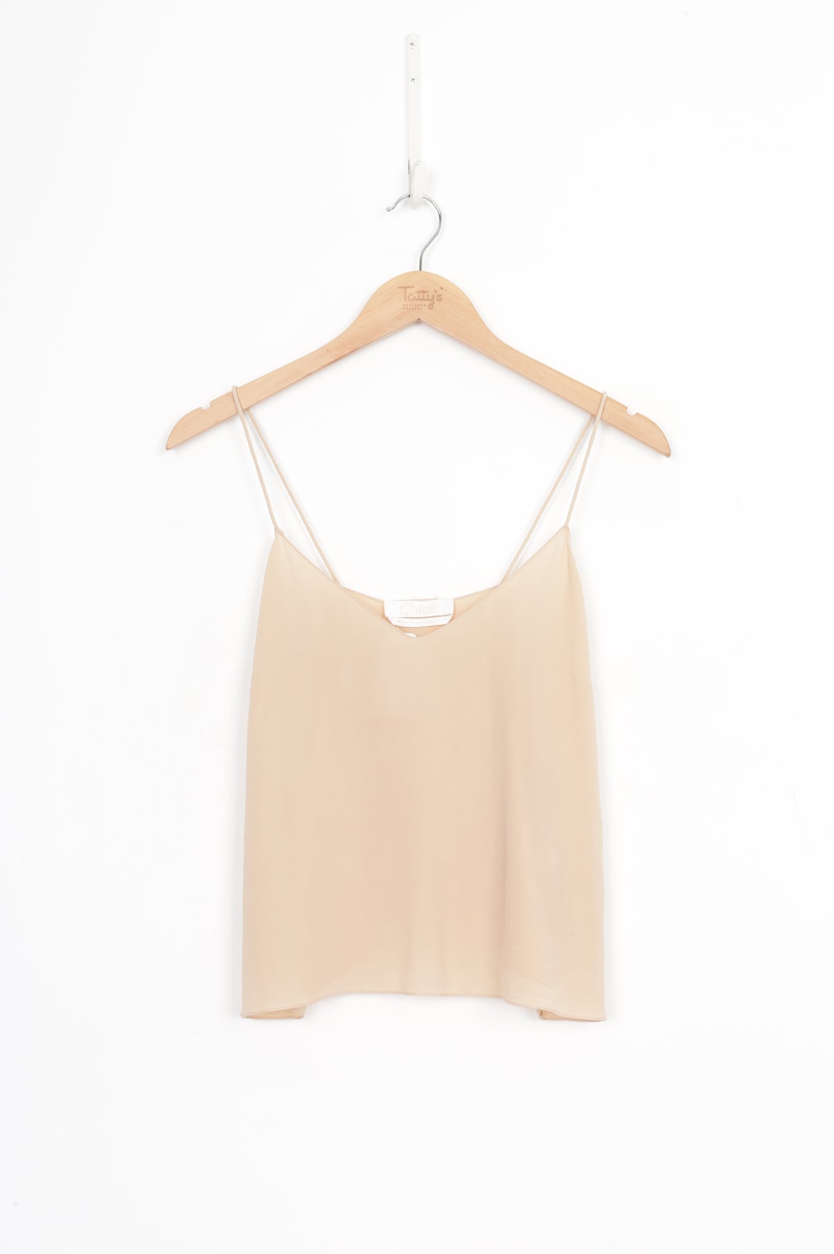 Chloe Womens Beige Camisole Size 34