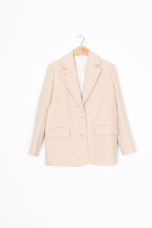 & Other Stories Womens Beige Coat Size 32