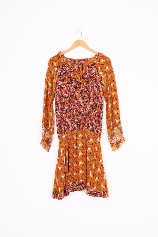 No Label Womens Orange Dress Size 4