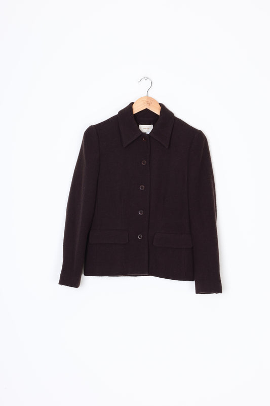 Penny Sage Womens Brown Jacket Size 8