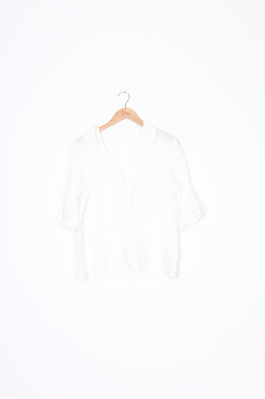Daily Dash Womens White Shirt Size S