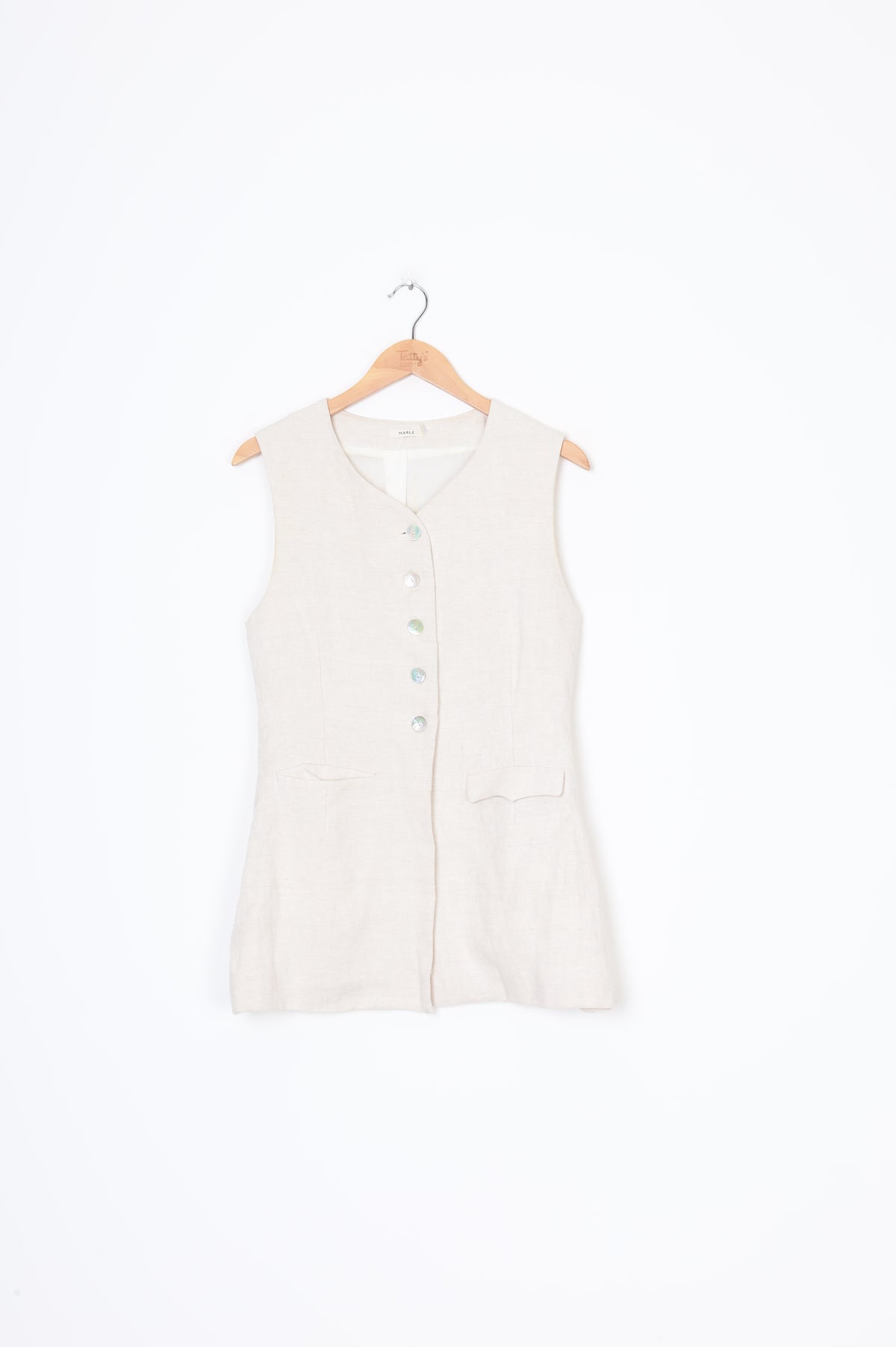 Marle Womens Cream Vest Size 8