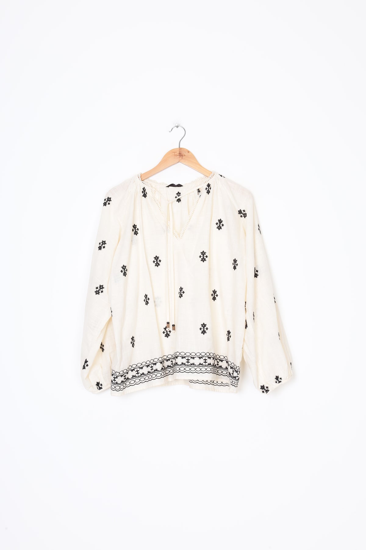 Zara Womens Cream Blouse Size S