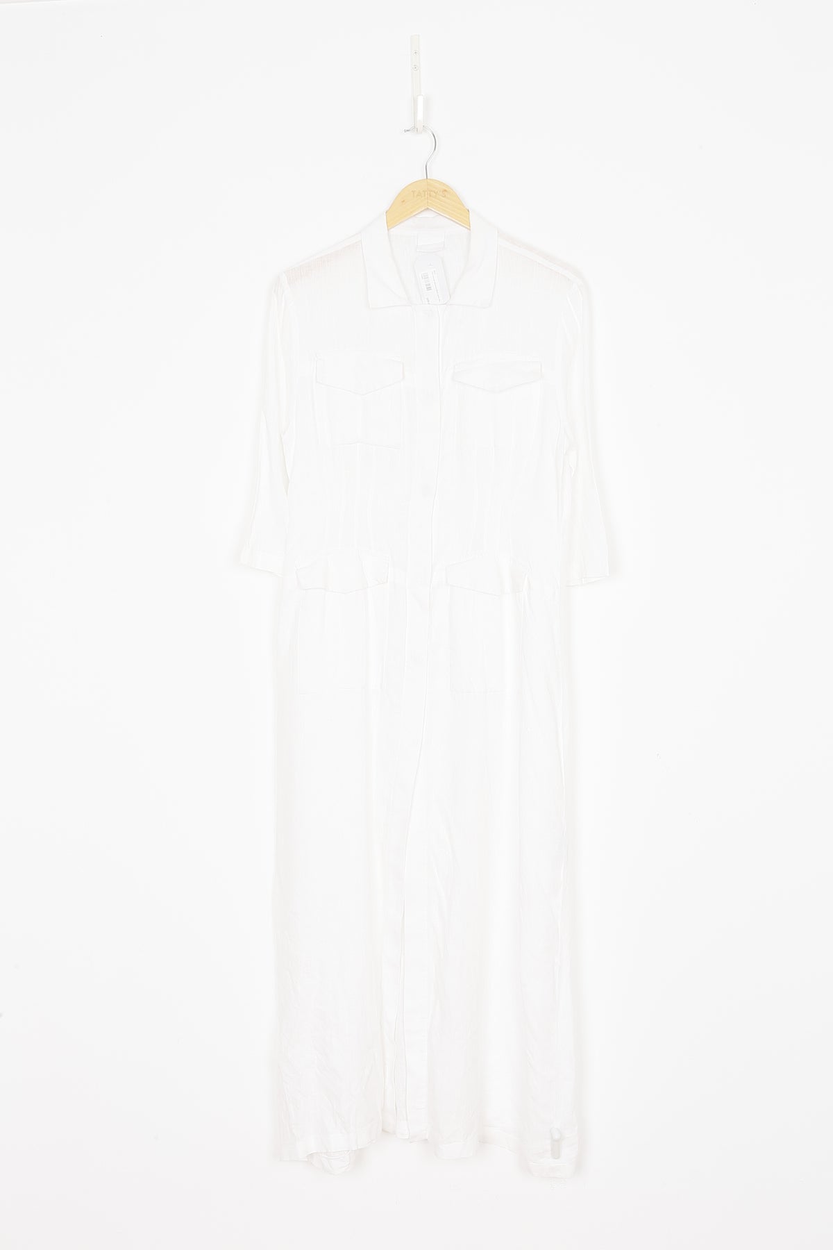 Paris Georgia Womens White Dress Size S
