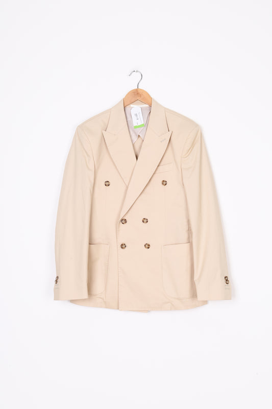 Fusaro Antonio Mens Beige Blazer Size S