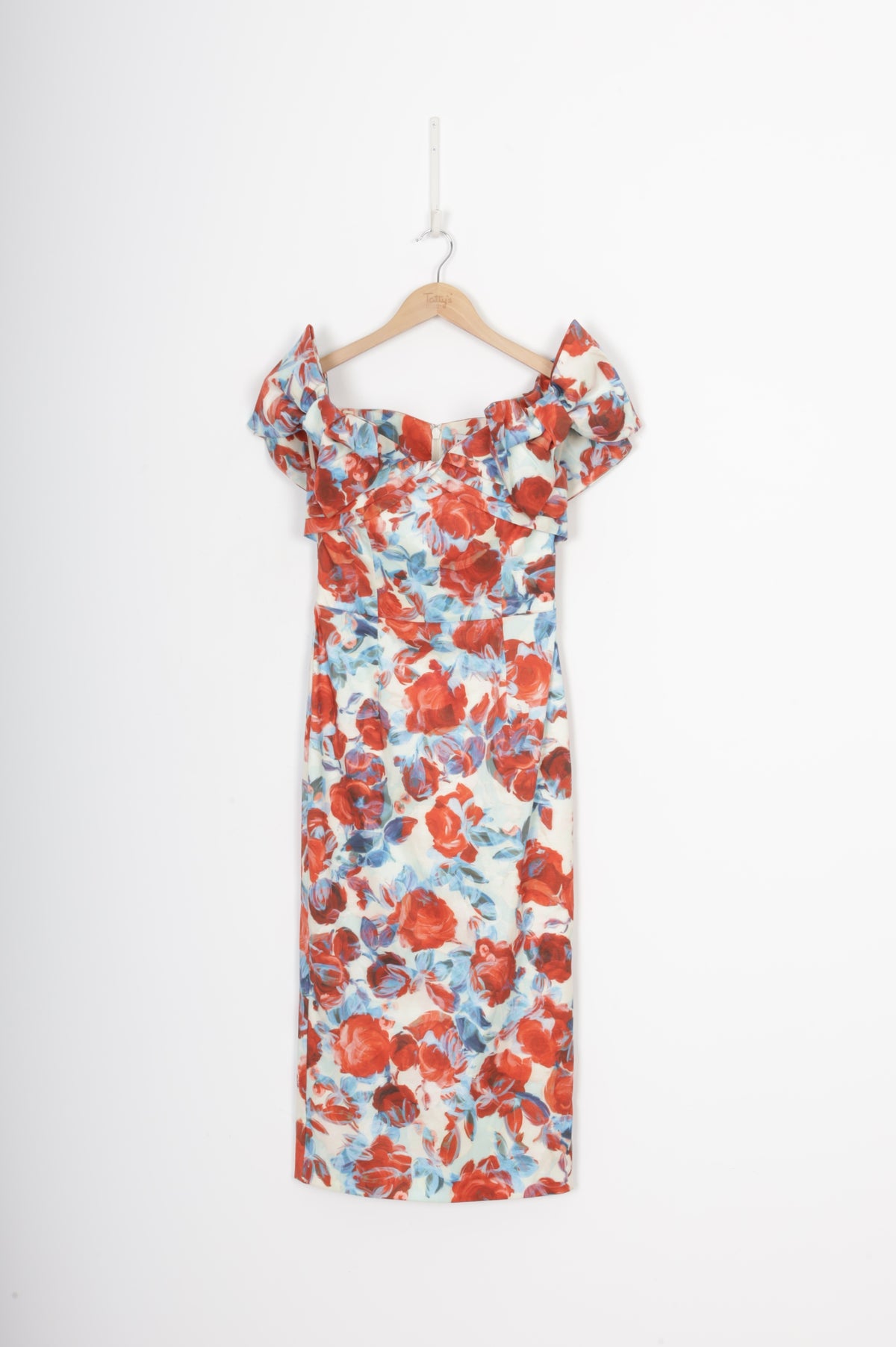 Rebecca Vallance Womens Cream Dress Size 8