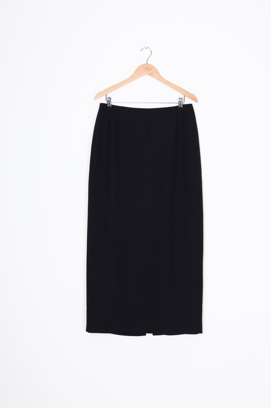 Ascot Womens Black Maxi Skirt Size 16