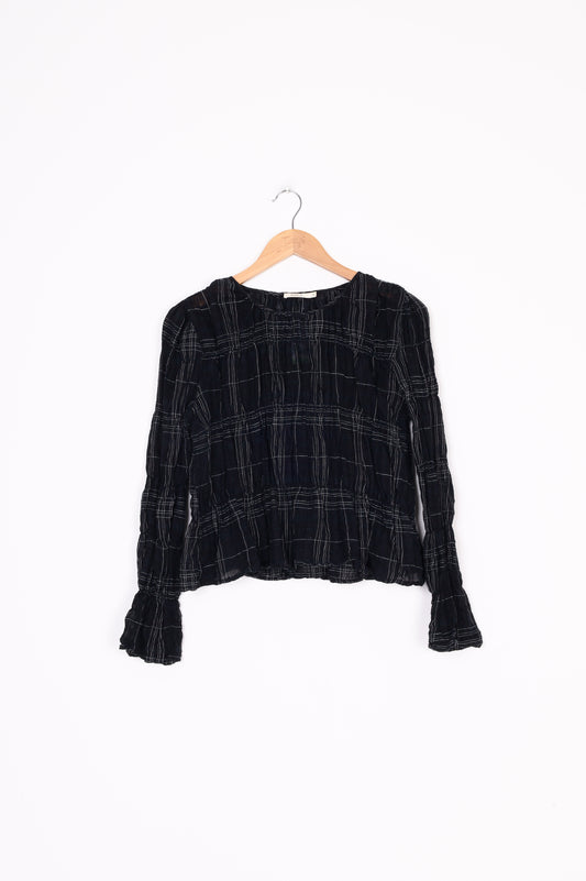 Marle Womens Black Top Size 8