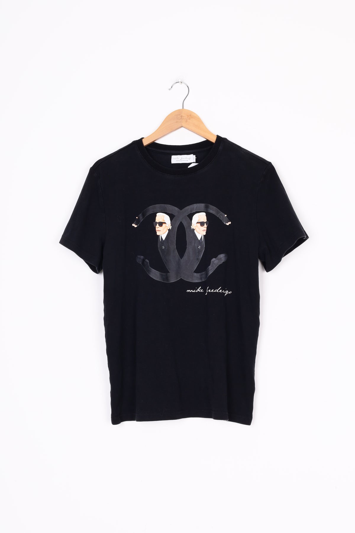 Mike Frederiqo Womens Black T-shirt Size XL