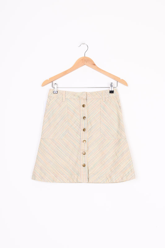 Pilcro and the Letterpress Womens Yellow Skirt Size S