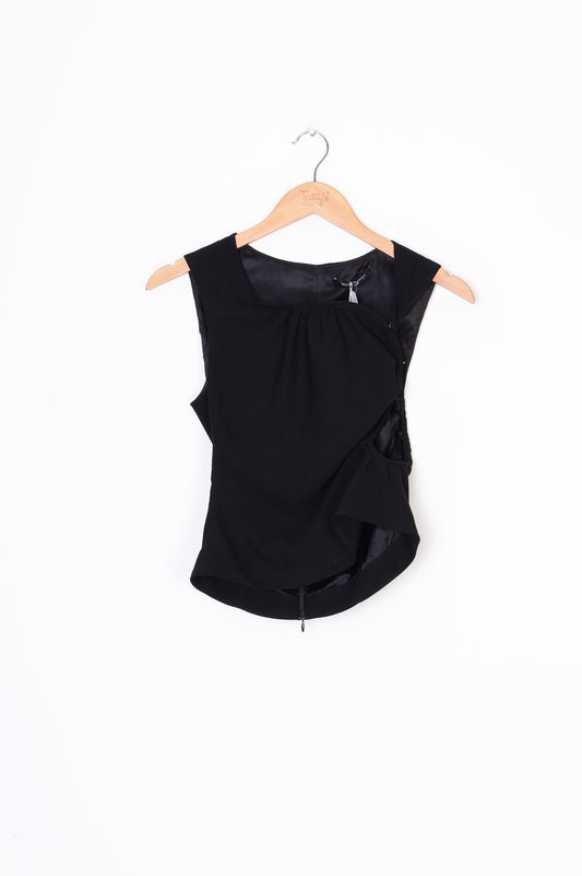 Wynn Hamlyn Womens Black Top Size 8