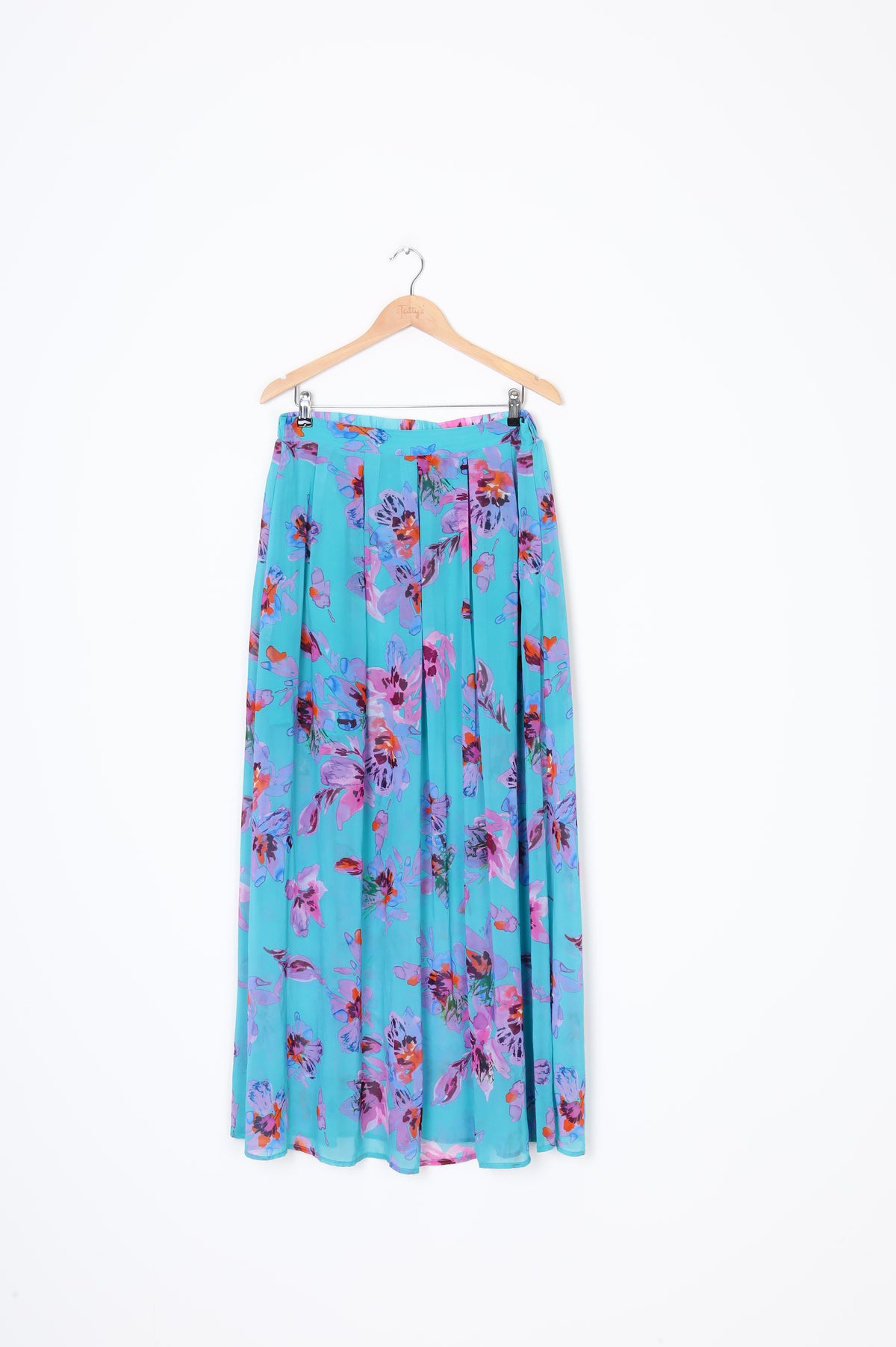 Augustine Womens Blue Maxi Skirt Size L