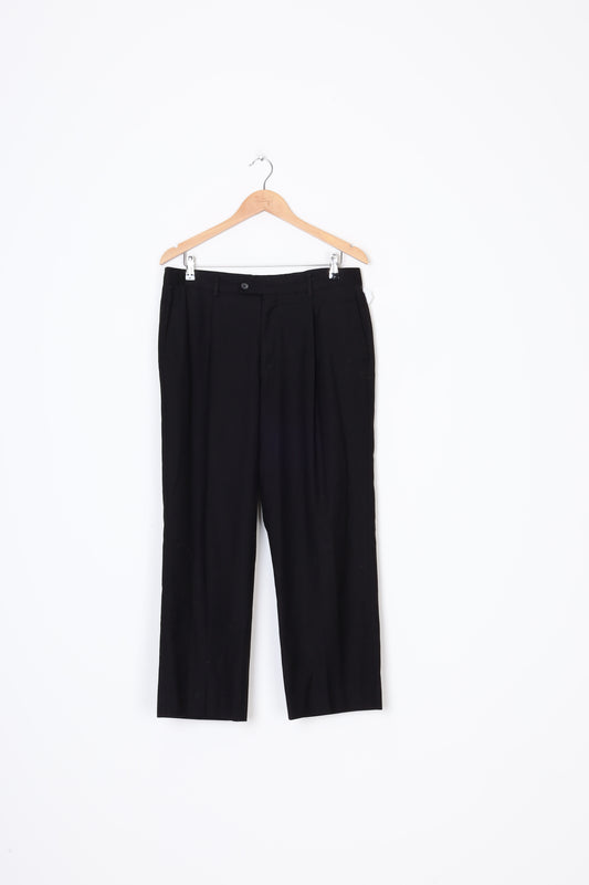 Angelo Rossi Mens Black Pants Size W 34