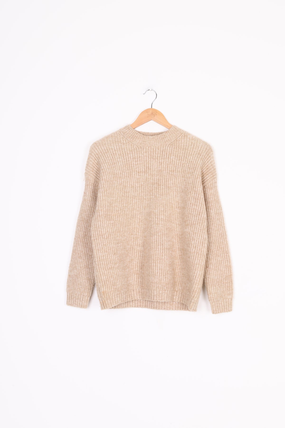 Friend of Audrey Womens Beige Jumper Size S