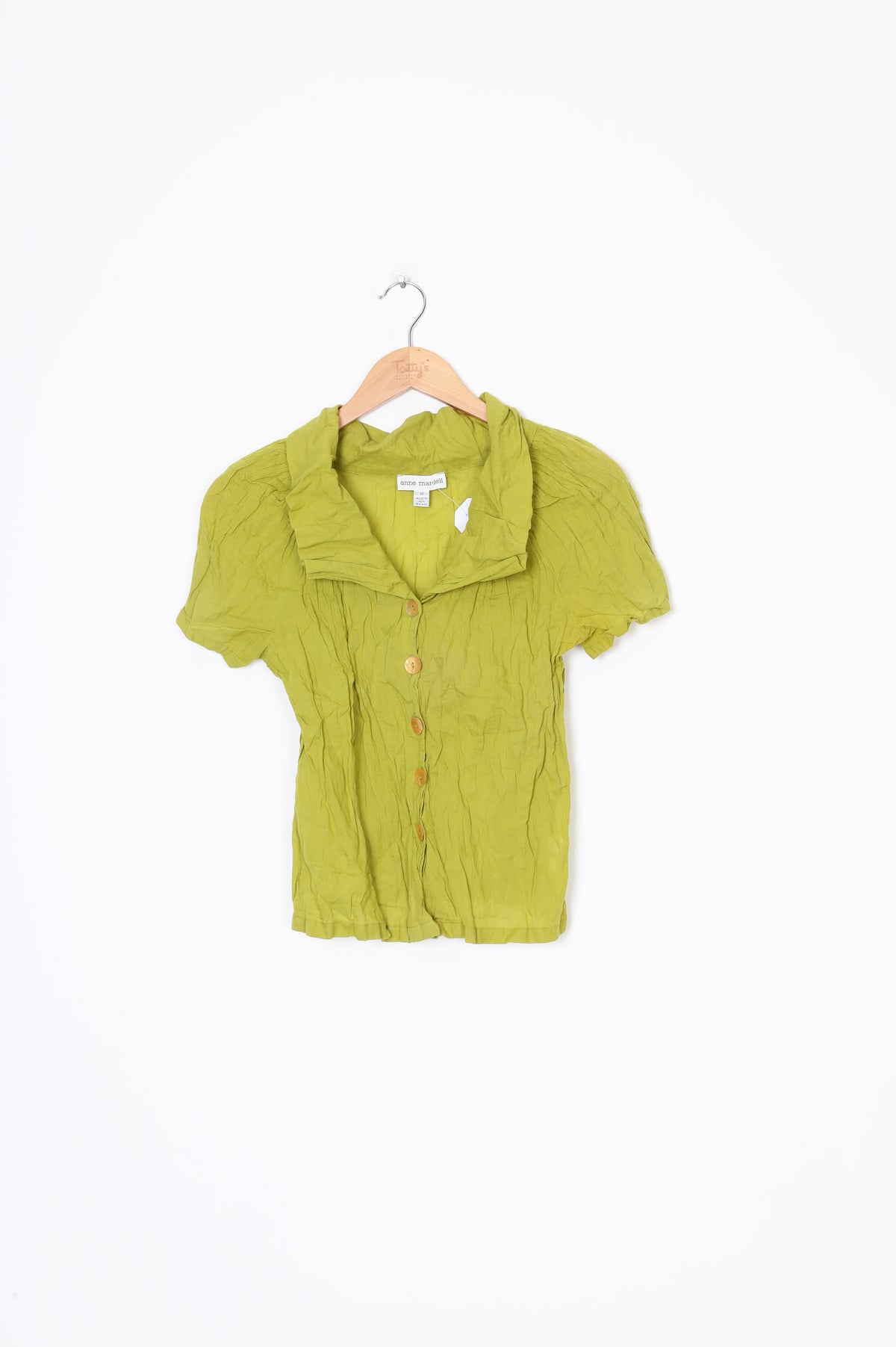 Anne Mardell Womens Green Shirt Size 10