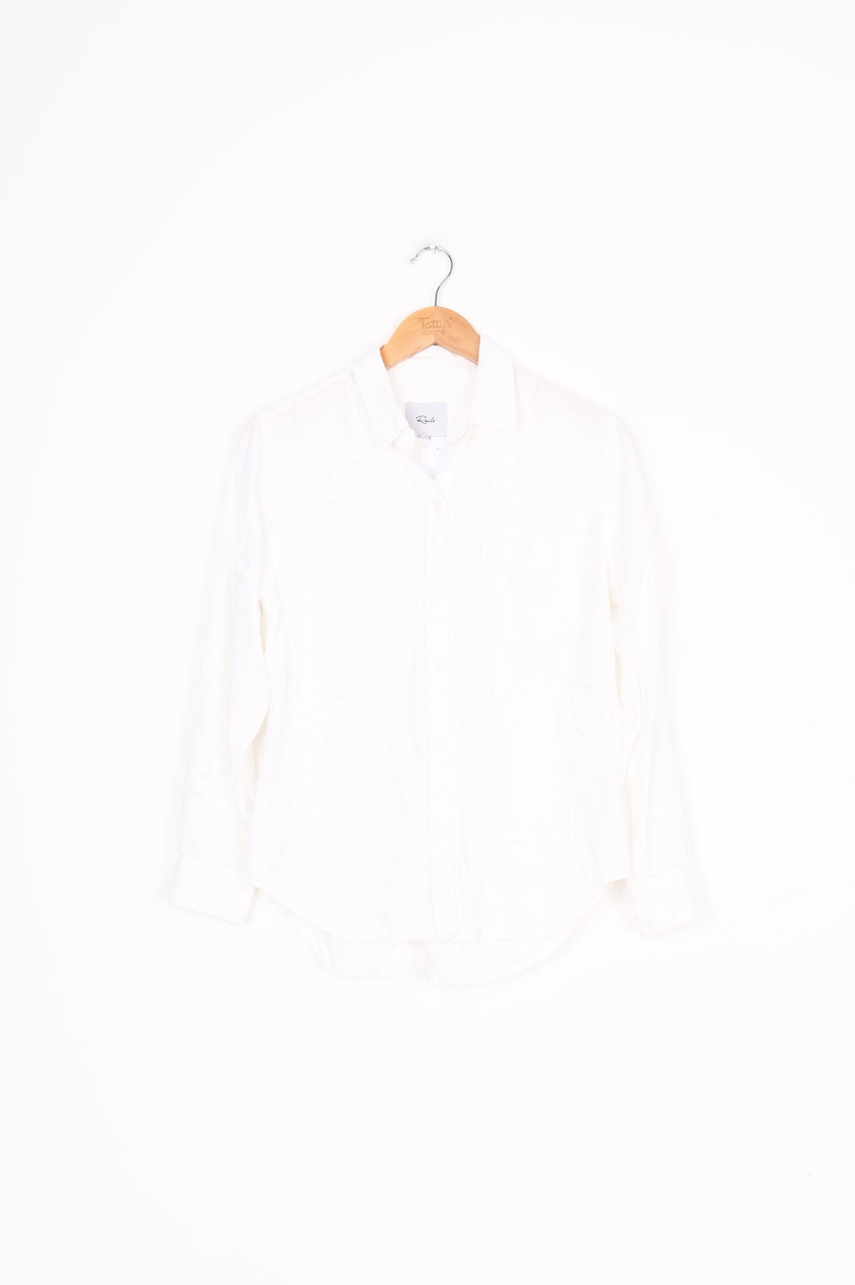Rails Womens White Shirt Size S