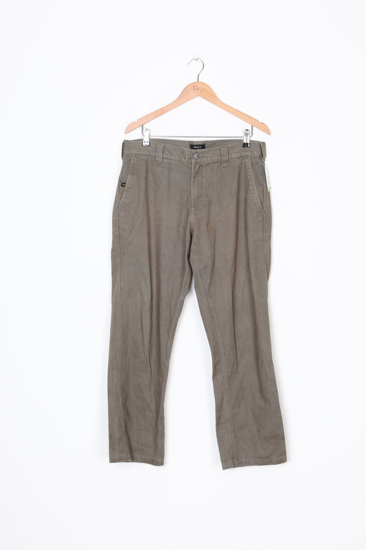 RVCA Mens Green Pants Size 32