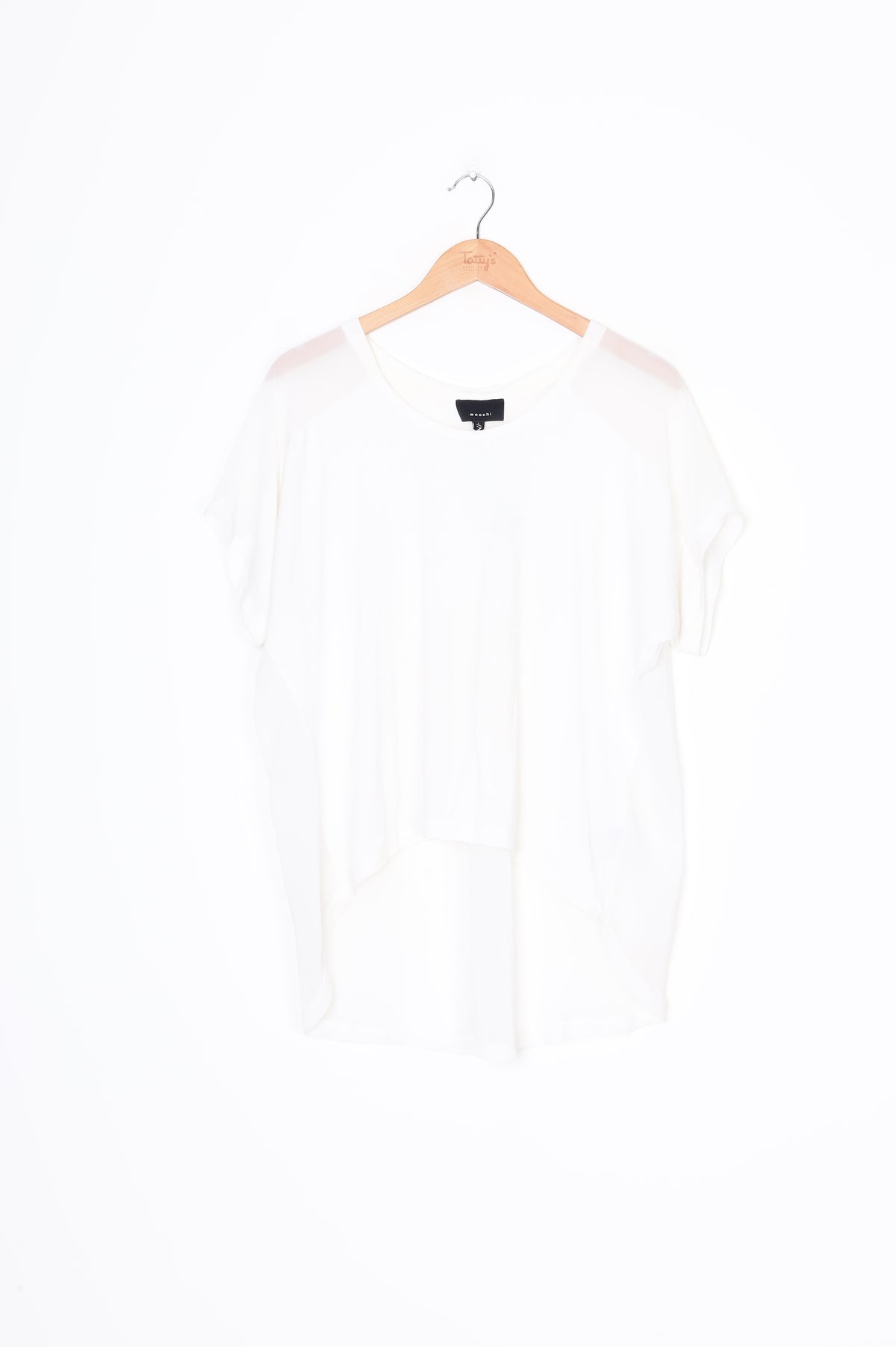 Moochi Womens White Top Size L