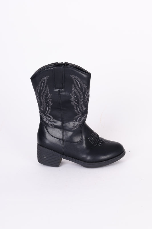 No Label Kids Black Boots  Size EU 28