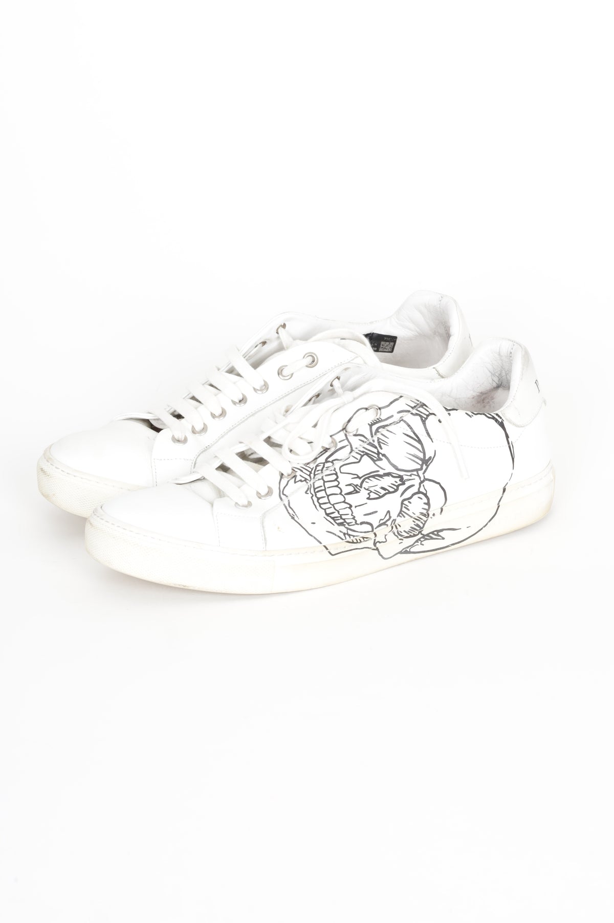 Philipp Plein Mens White Shoes Size EU 42