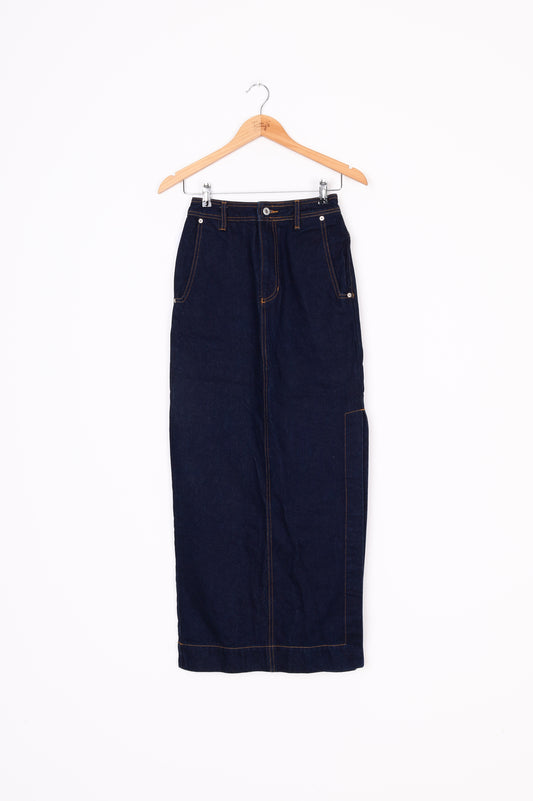 Ruby Womens Blue Maxi Skirt Size 6