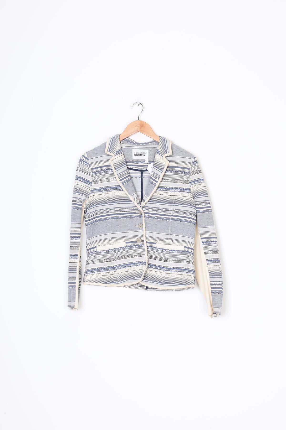 A Love for Life Loobie's Story Womens Blue Jacket Size 10