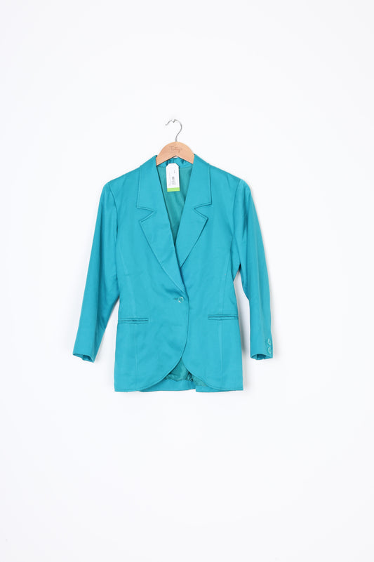 No Label Womens Blue Blazer Size L