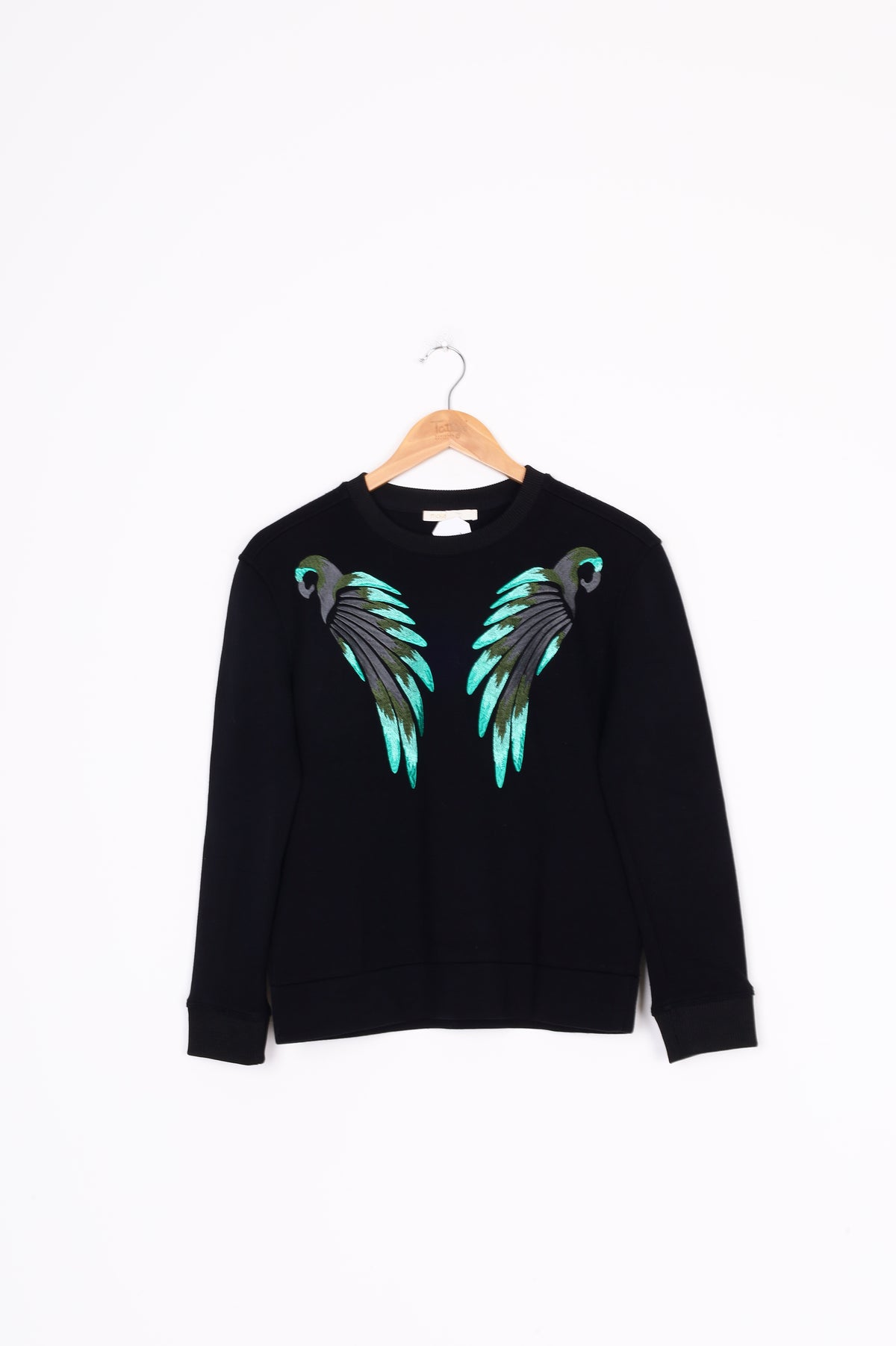 Maje Womens Black Sweatshirt Size 1