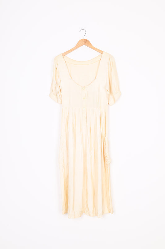 Bizarre - NZ Vintage Womens Cream Dress Size M