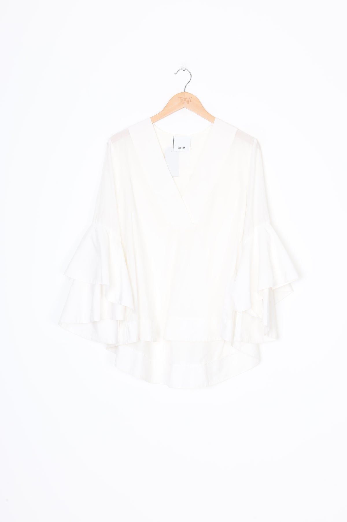 Acler Womens White Blouse Size 6