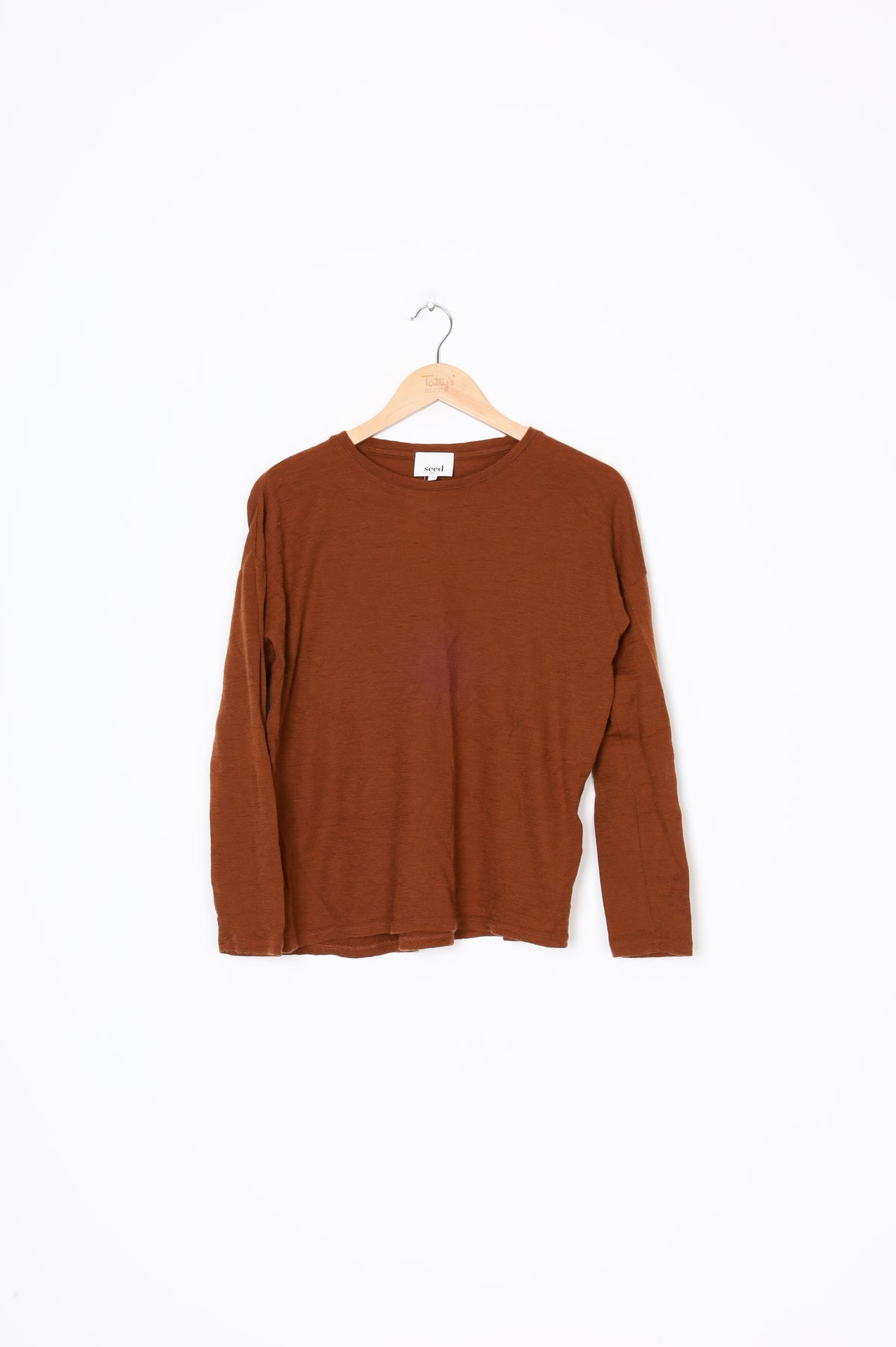 Seed Womens Brown Top Size XS