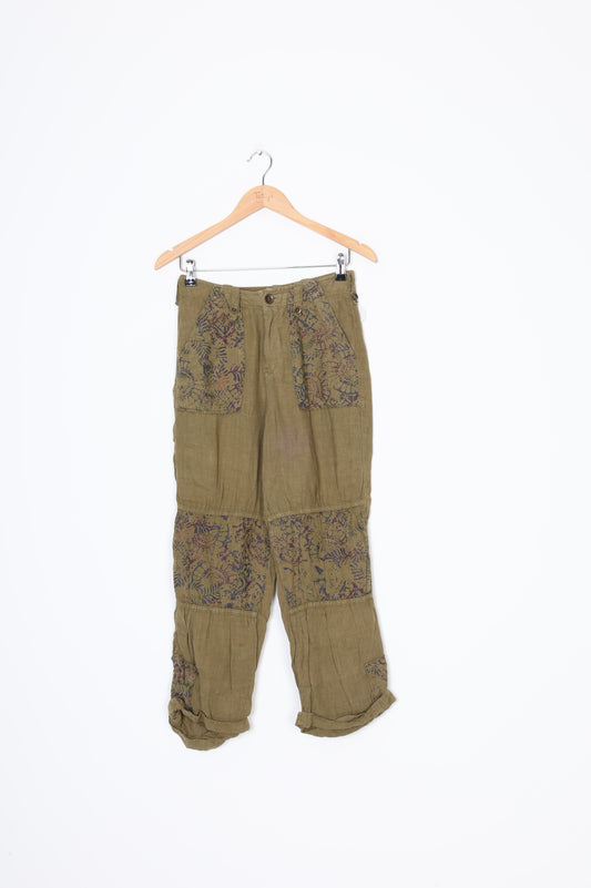Free People Womens Green Pants Size 0