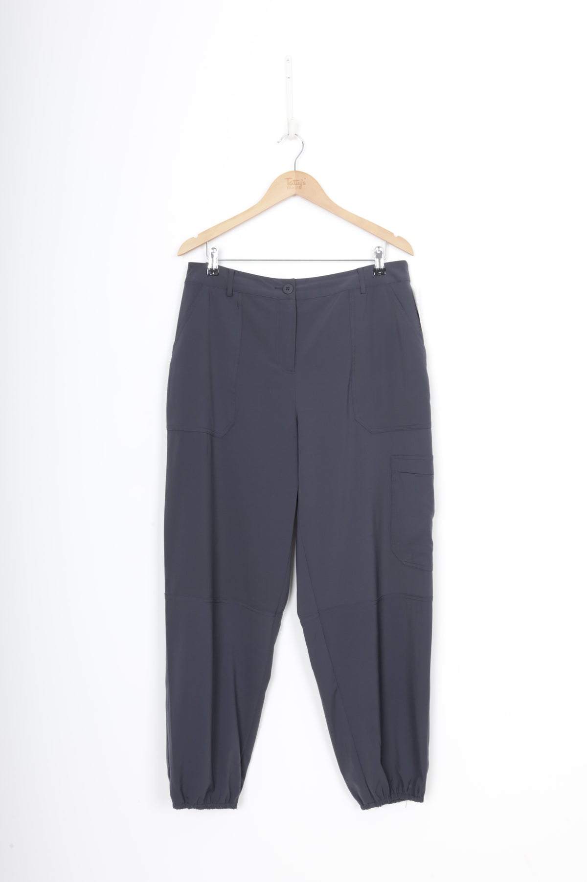 Max Womens Grey Pants Size 14
