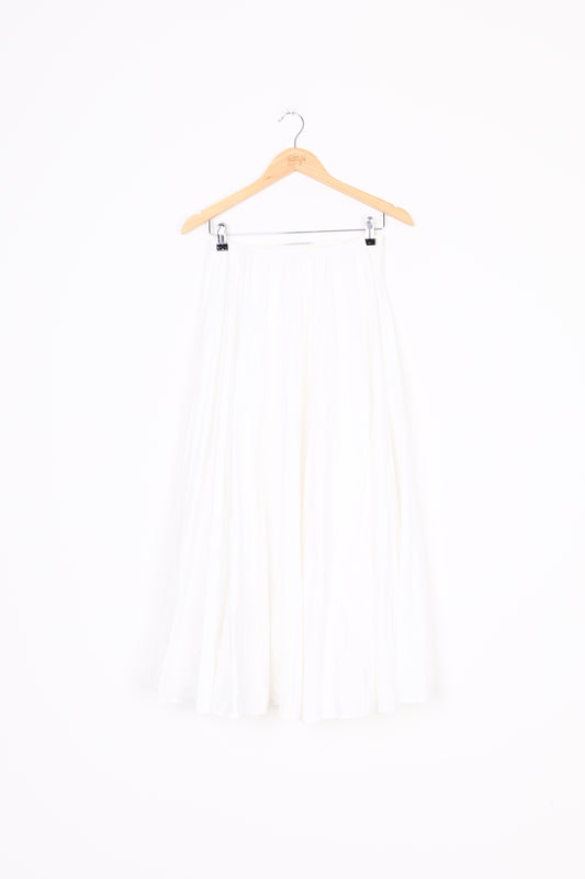 Valentino Womens White Maxi Skirt Size 38
