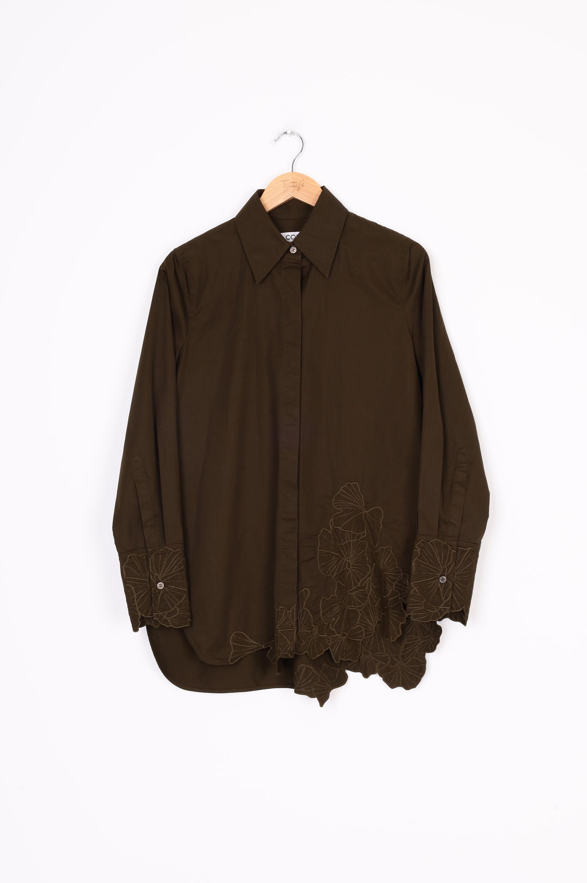 Cos Womens Khaki Shirt Size 38