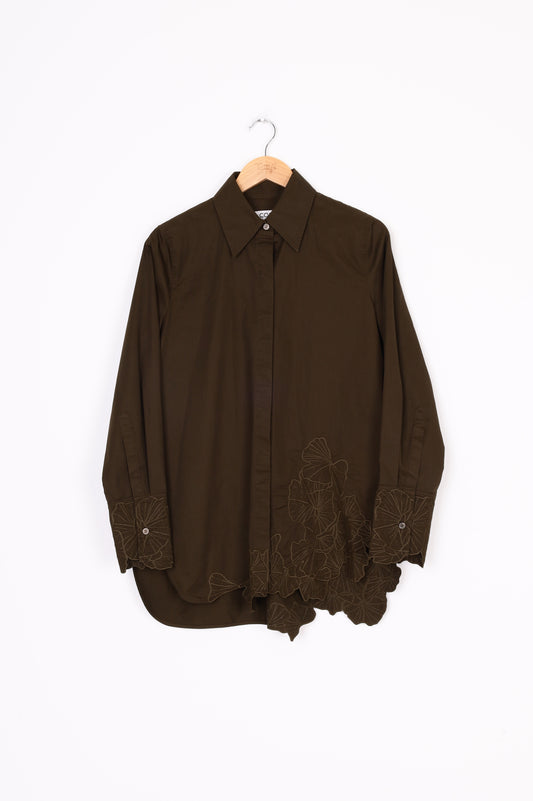 Cos Womens Khaki Shirt Size 38