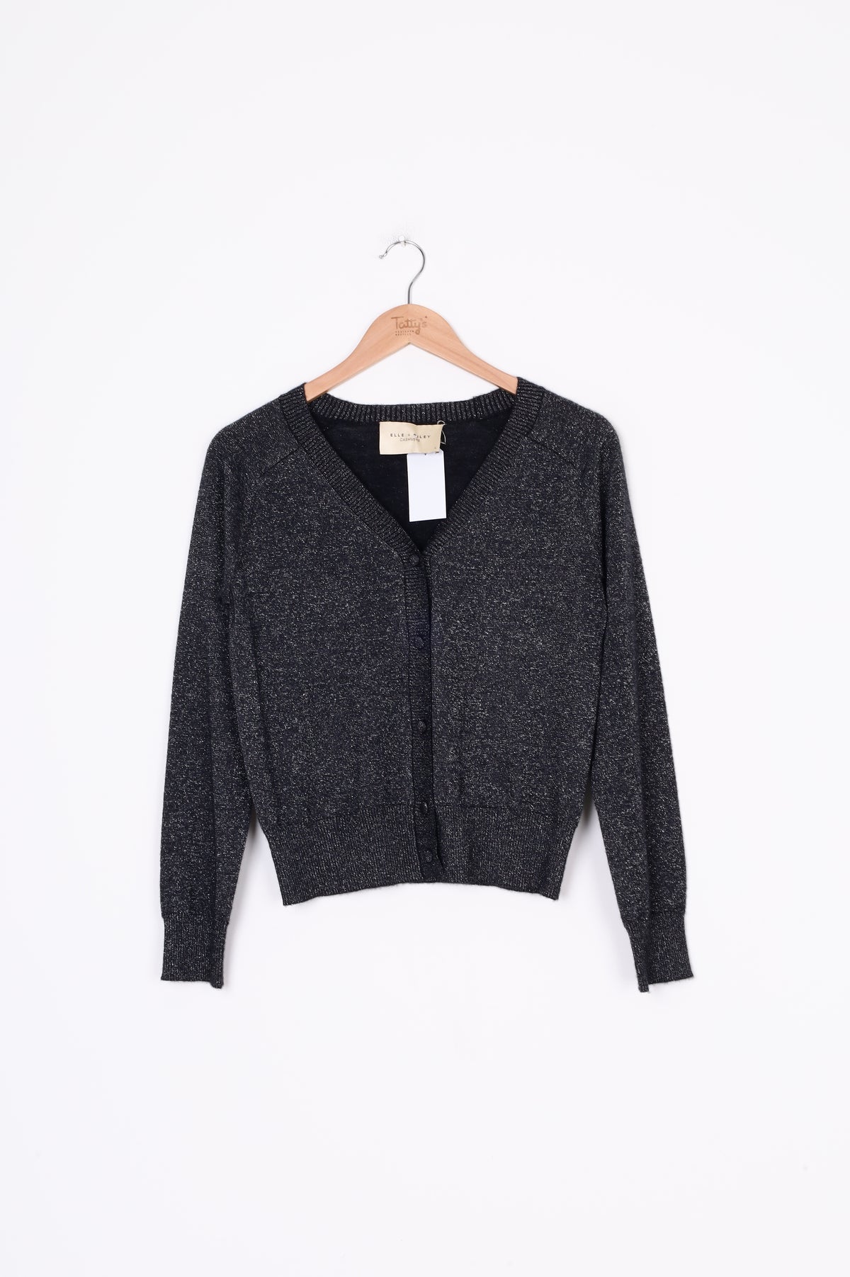 Elle + Riley Womens Silver Cardigan Size S