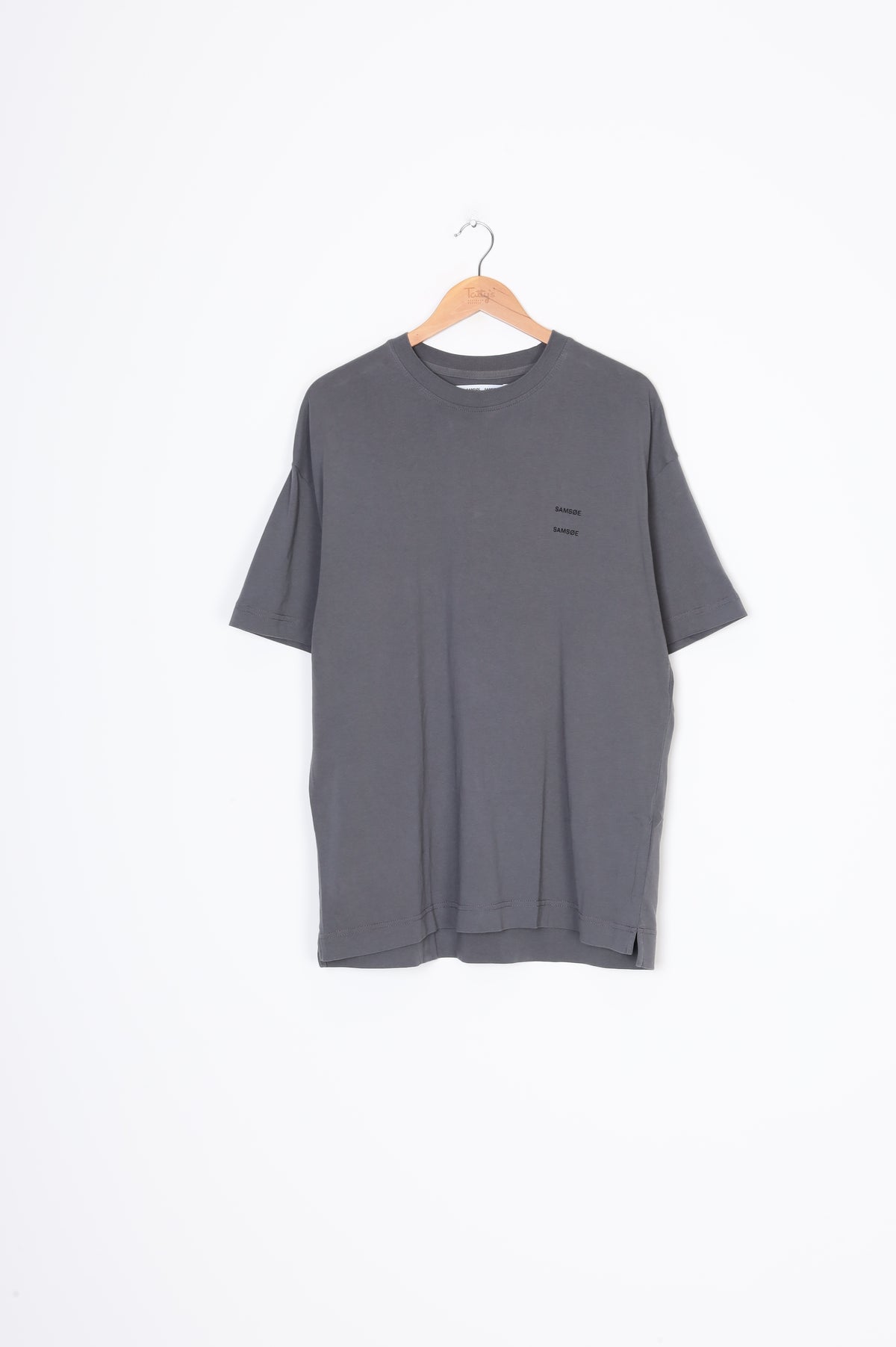 Samsoe Samsoe Mens Grey T-shirt Size M