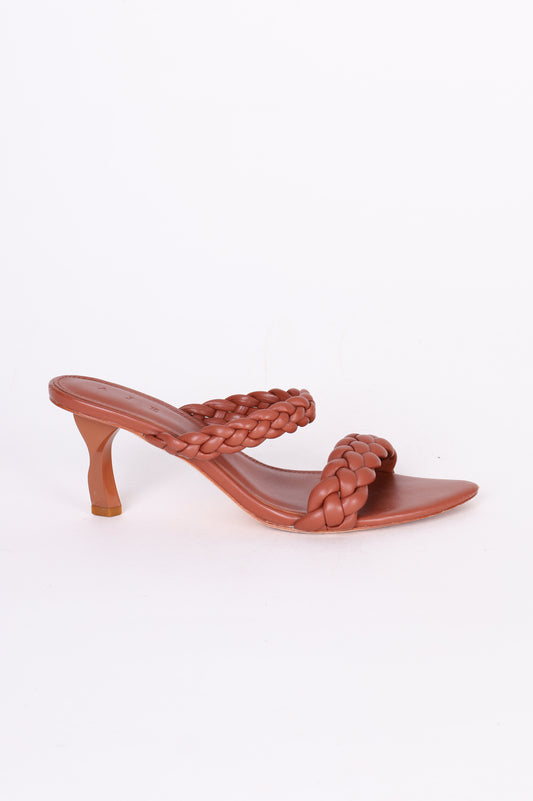 Aje Womens Brown Heels Size EU 39