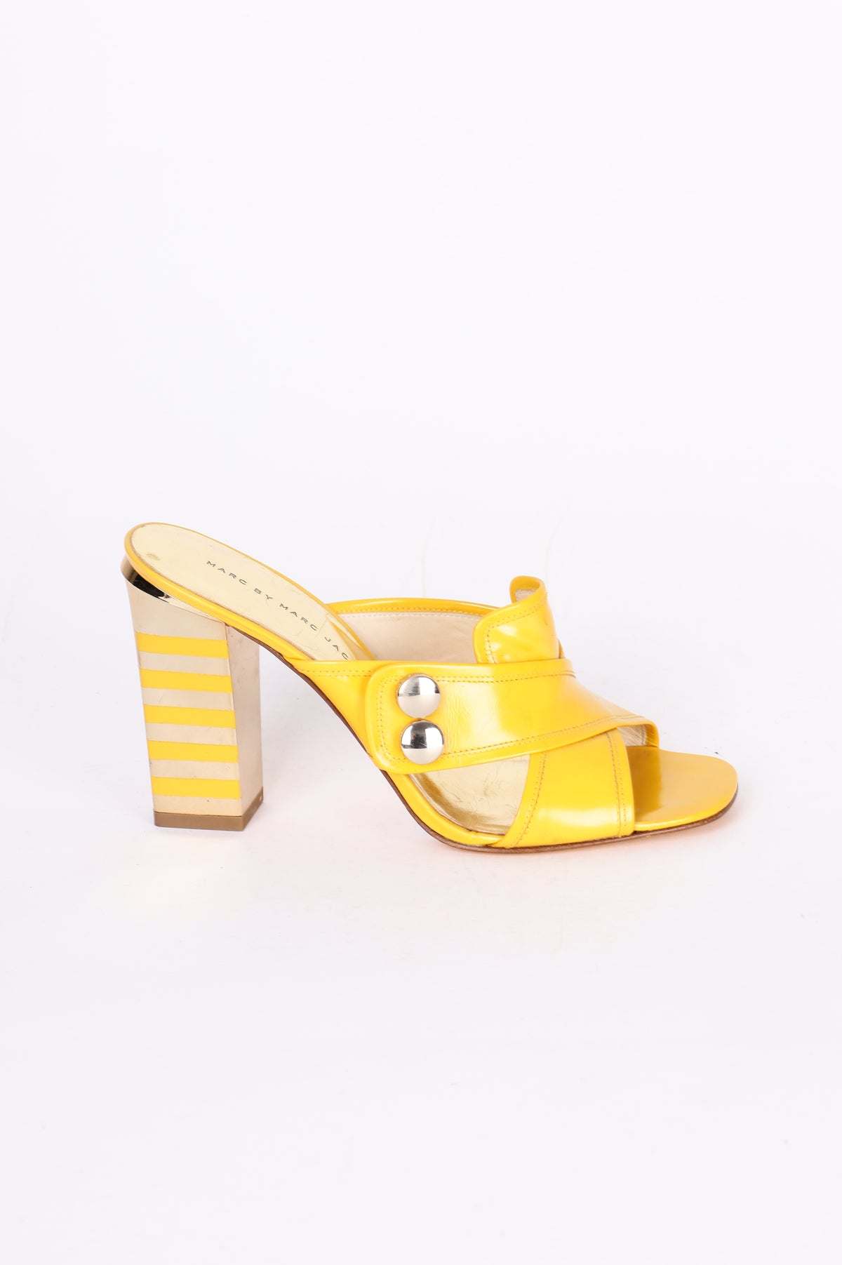 Marc by Marc Jacobs Womens Yellow Heels Size EU 39