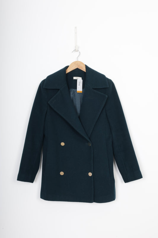 Liam Womens Green Coat Size 8