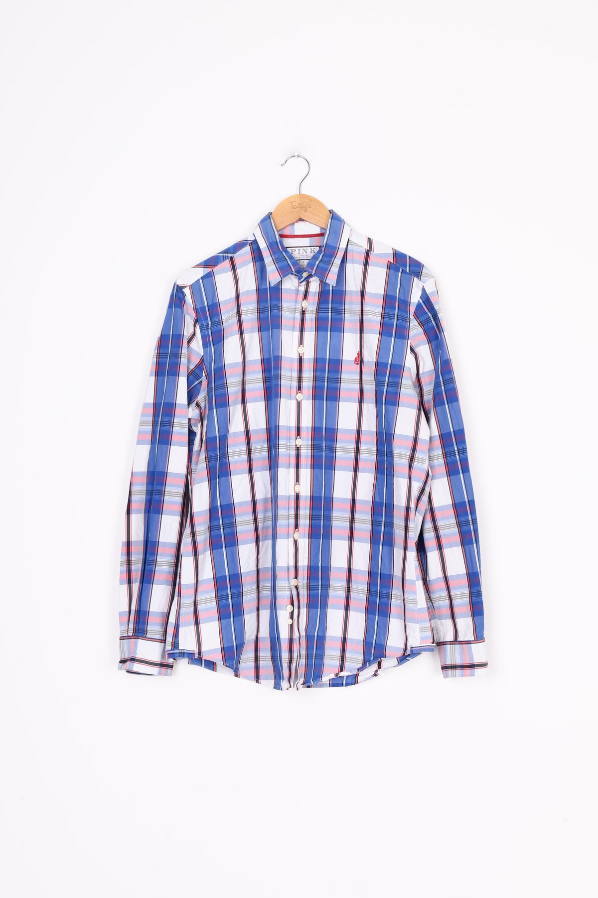 Pink Thomas Pink Mens Blue Shirt Size M
