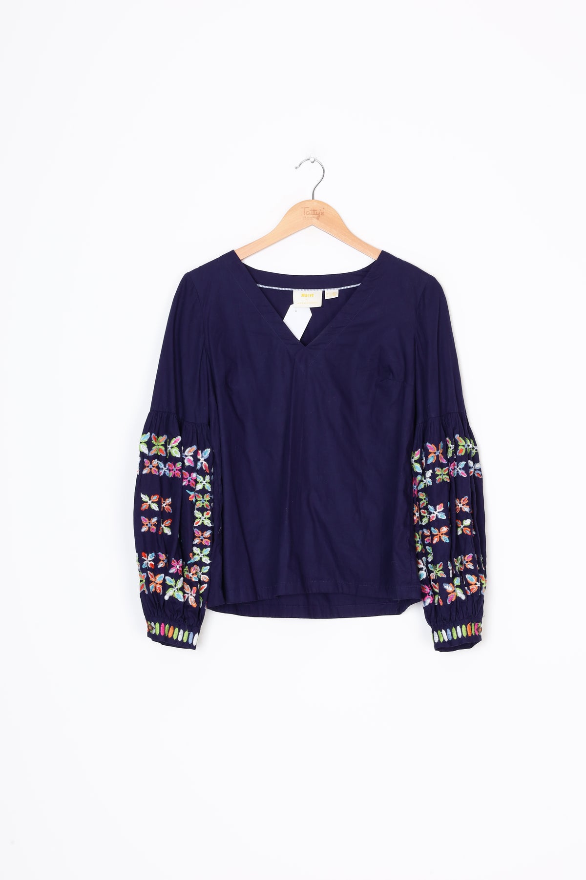Maeve by Anthropologie Womens Blue Top Size 10