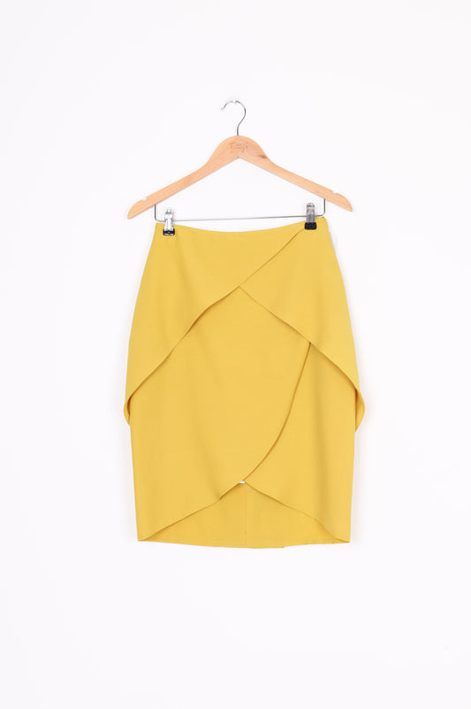 World Womens Yellow Skirt Size XXS