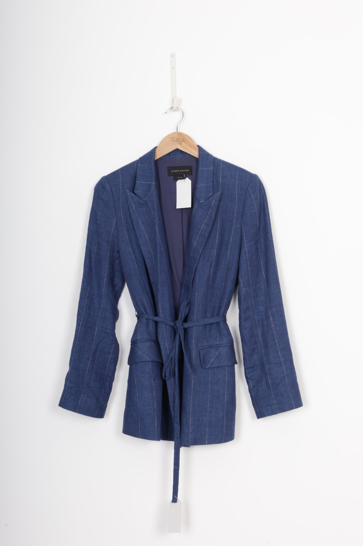 Karen Walker Womens Blue Blazer Size UK 6