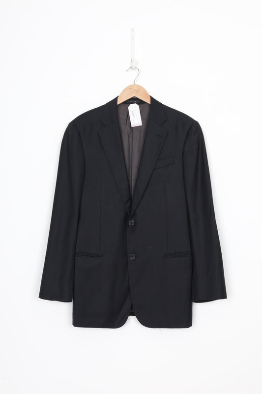 Armani Collezioni Mens Black Blazer Size 50