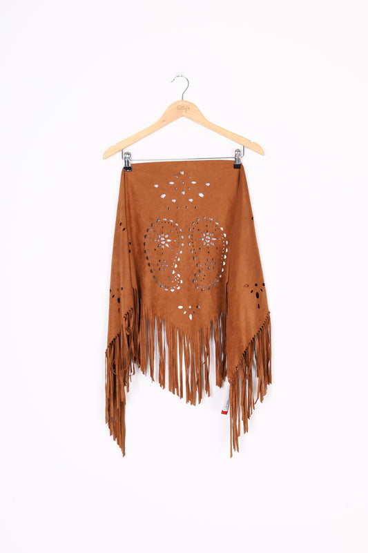 No Label Womens Brown Scarf Size O/S