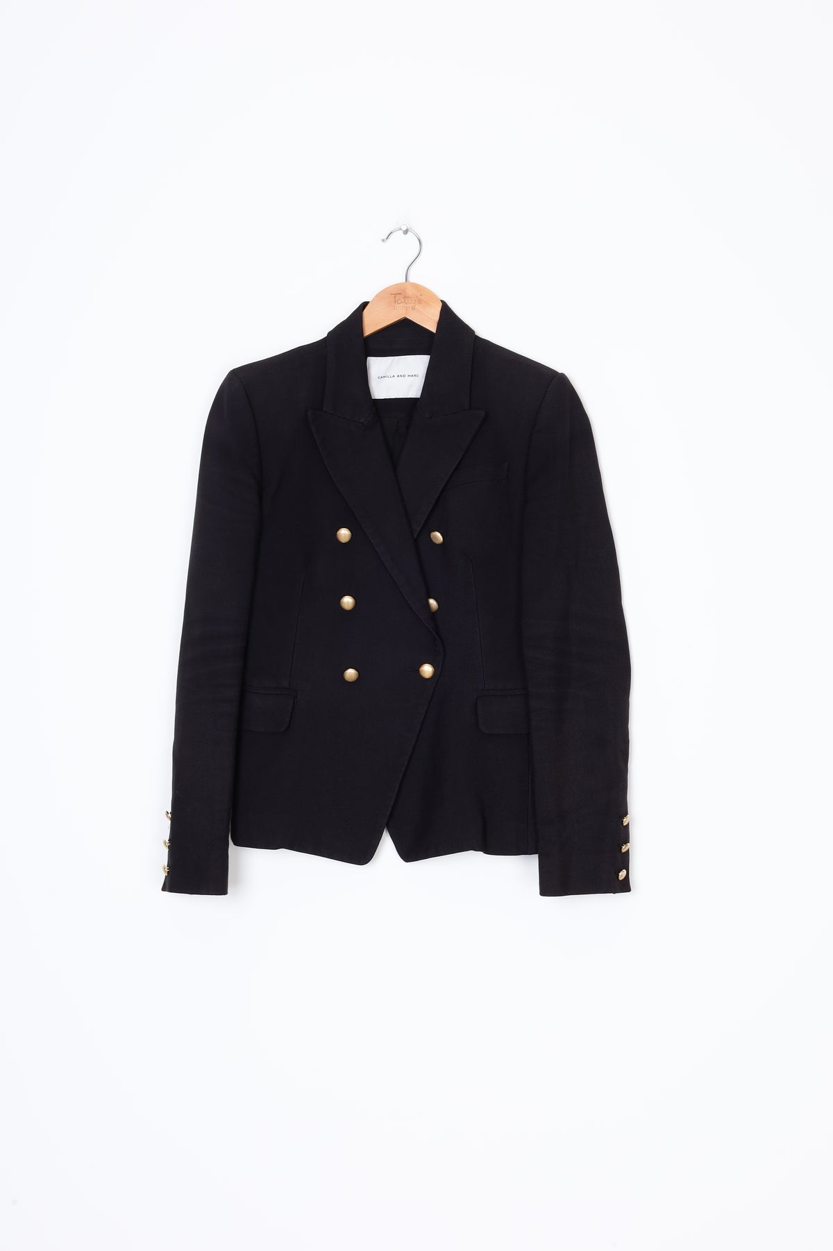 Camilla and marc Womens Black Blazer Size 10