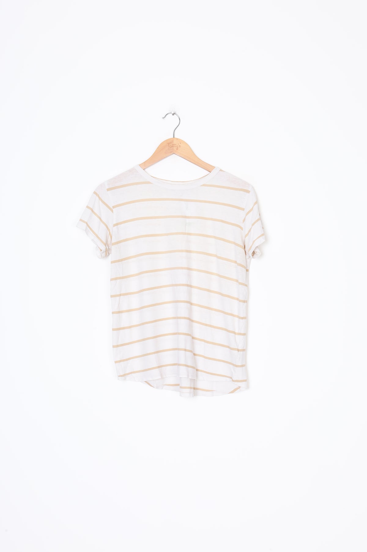 Assembly Label Womens Cream T-shirt Size 6